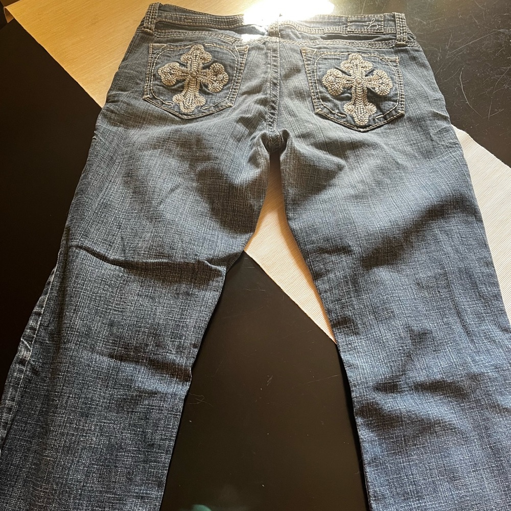 Distressed Hydraulic jeans Sz 9/10. - Picture 7 of 8